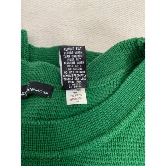 Moda International Green Sweater‎ size medium - Picture 6 of 6